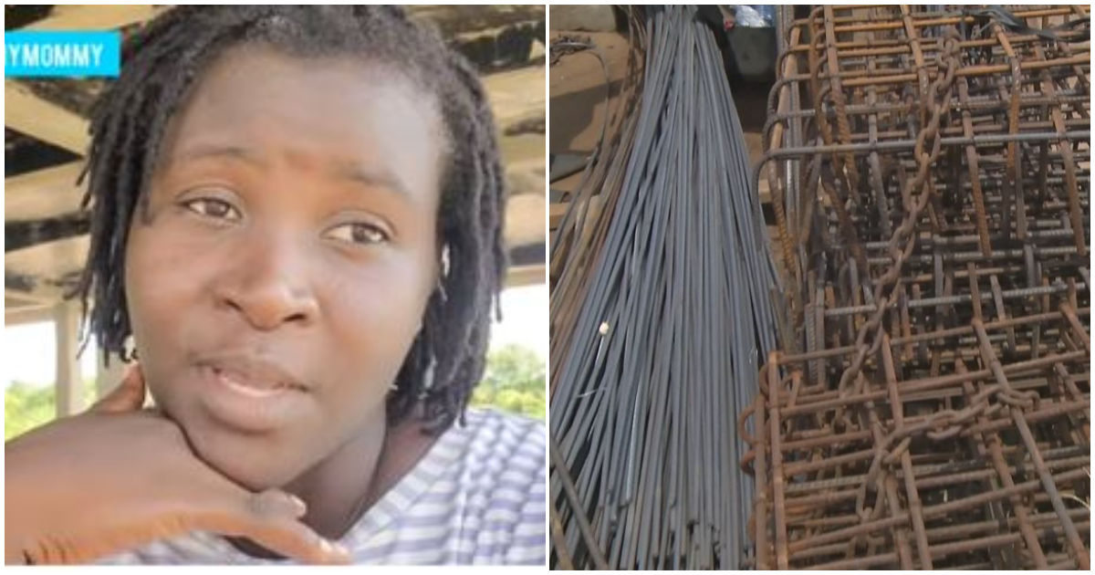 Woman laments how her iron rods were stolen from her building site