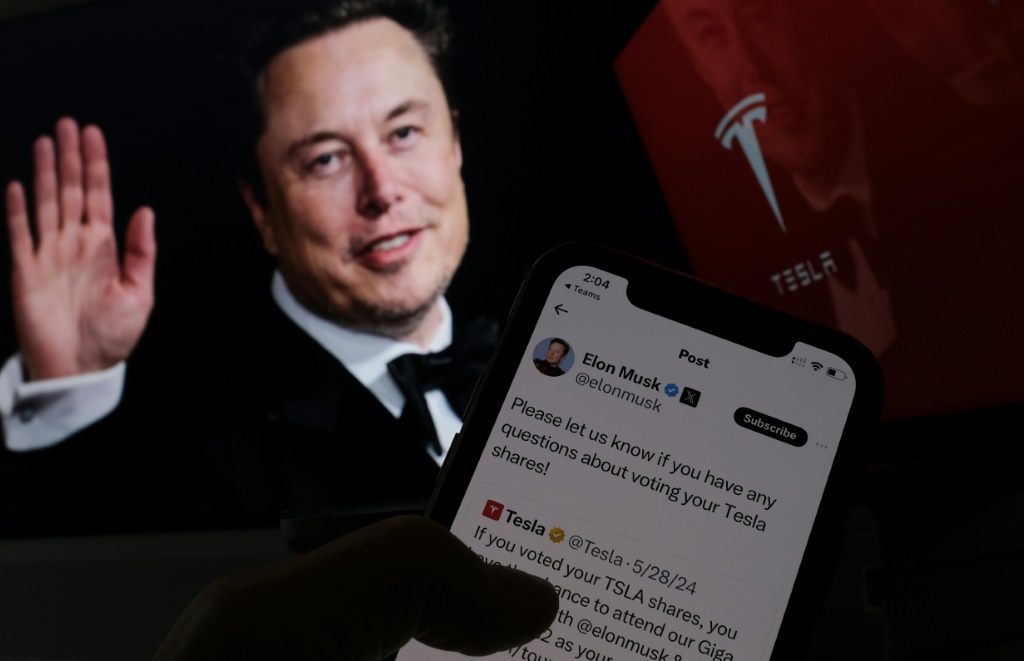 Tech billionaire Elon Musk is encouraging shareholders in electric automaker Tesla to vote in favor of a plan that includes a massive pay package for the company's founder and chief executive