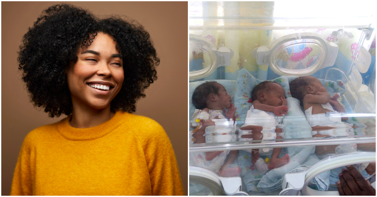 Ghanaian woman gives birth to f babies at once.