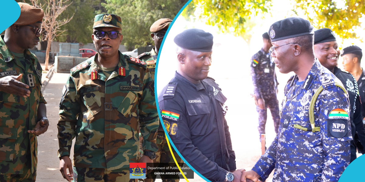 Pics of the Ghana Police and Ghana Army
