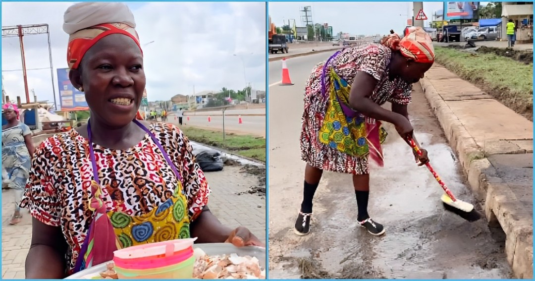 Egg vendor goes viral after joining BuzStopBoys clean gutters, they buy all her eggs