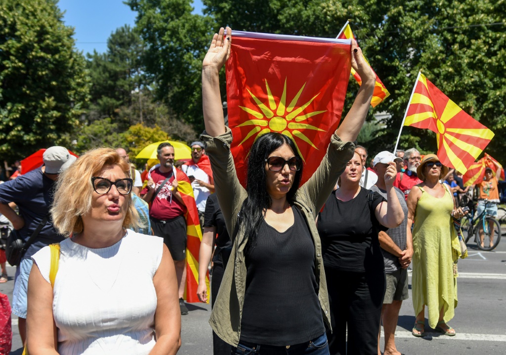The opposition in North Macedonia has rallied thousands to fight back against any new compromises with Bulgaria and the EU