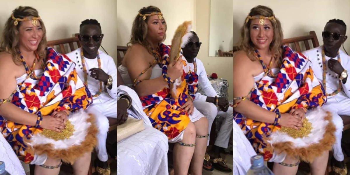 First photos from Patapaa's wedding with his 'oyibo' wife pop up
