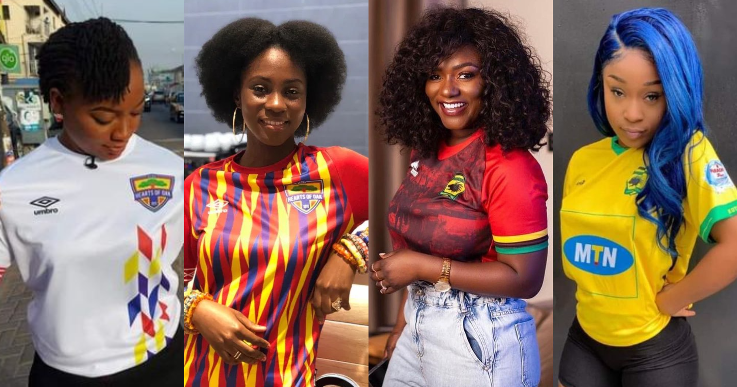 Hearts Vs Kotoko: Which team has the most beautiful female celebs as fans? (Photos)