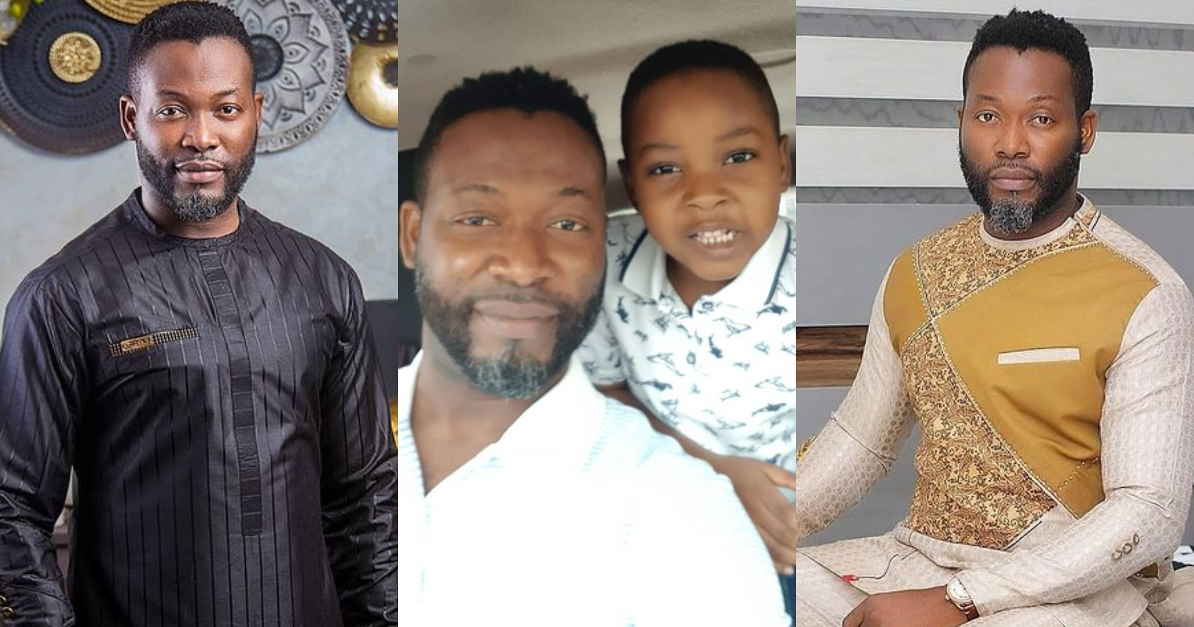 Adjetey Annan: Actor twins with his son as he celebrates 6th birthday