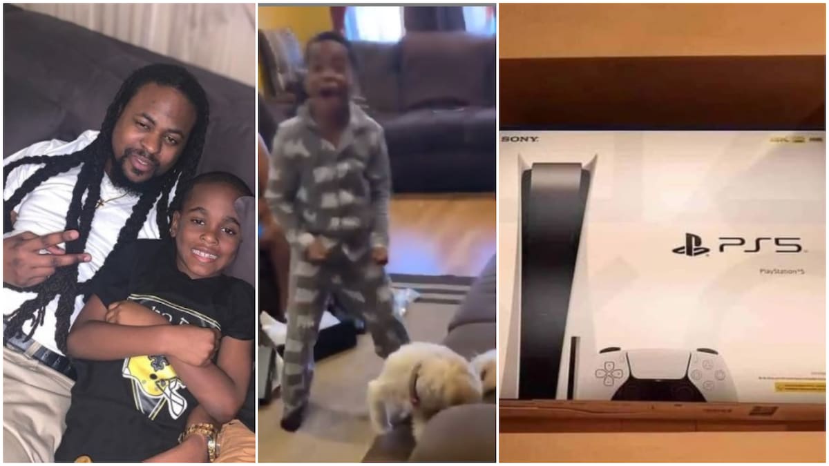 Boy's priceless reactions to gift of PS5 from his dad generates reactions