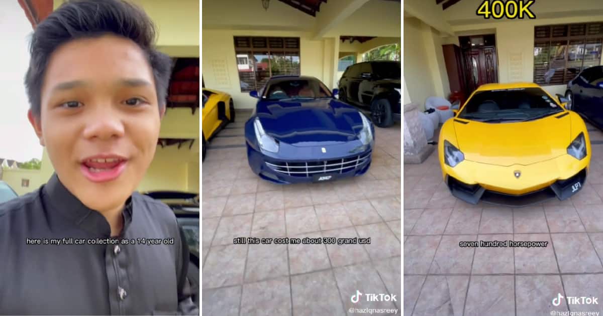 Sika wo krom: 14-year-old "bitcoin millionaire" shows off plush cars online, netizens go wild about video: "I thought it was real"