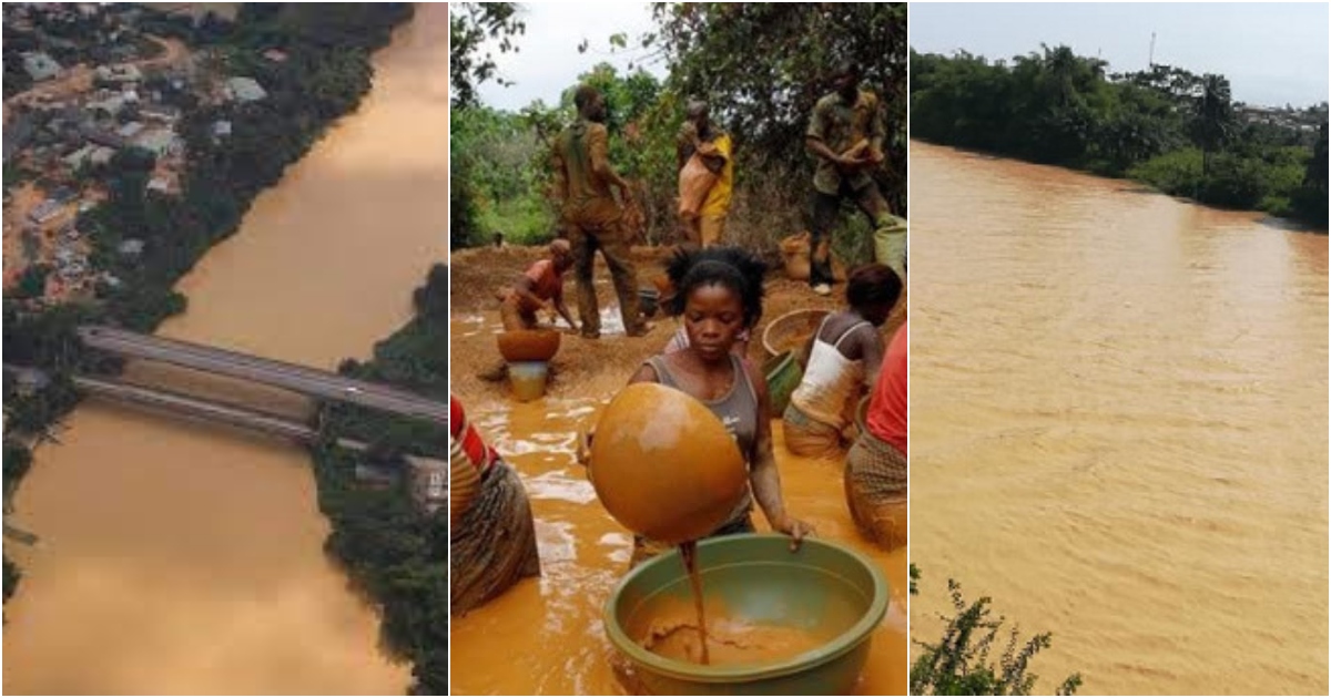 River Pra photo looking like orange drink gets many blaming Akufo-Addo
