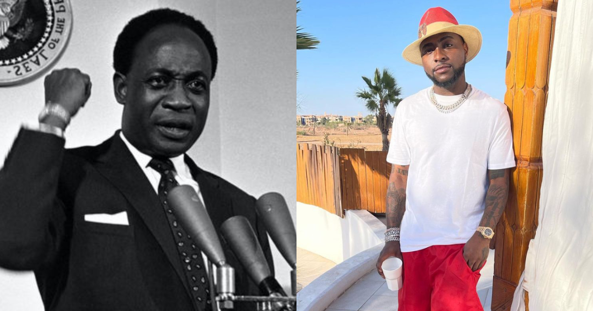 Who killed Kwame Nkrumah - Davido quizzes in new controversial photo