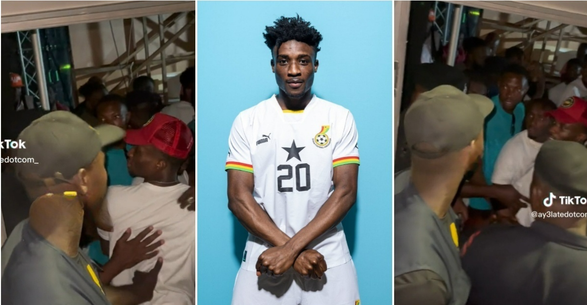 Mohammed Kudus: Video Of Black Stars Player Being Pushed Out Of A Night Club By Police Pops Up