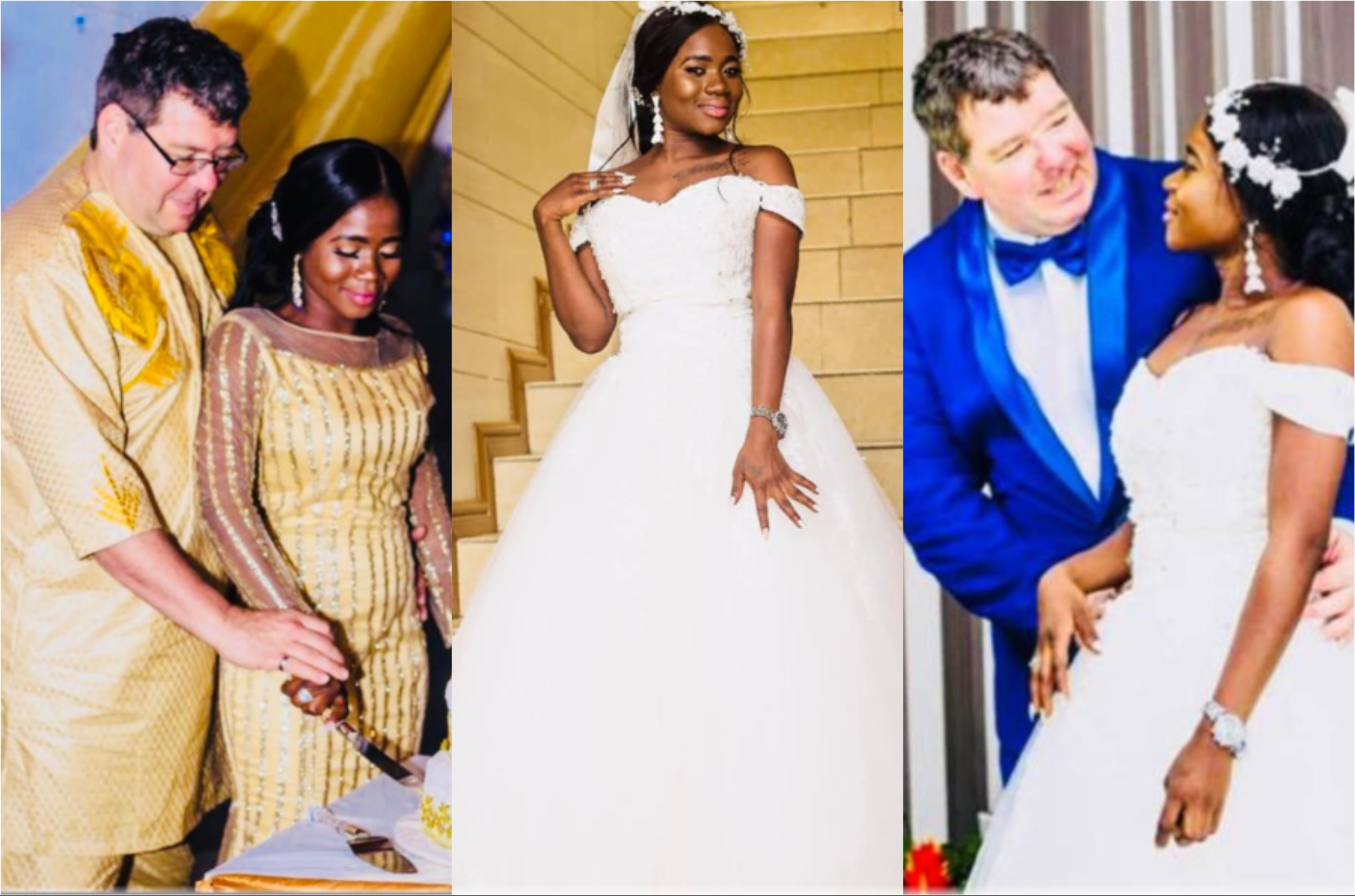 PHOTOS: Stunning wedding photos of curvy African lady with her 'oyibo' hubby pop up