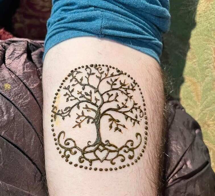 Henna Tattoo On A Hand