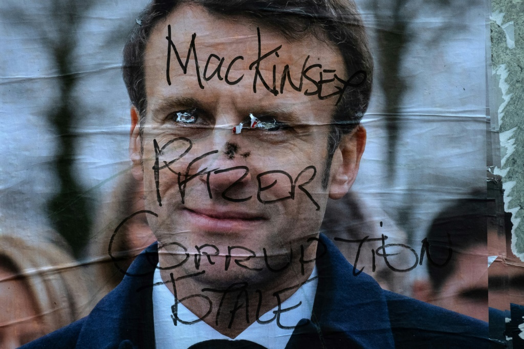 The name of consultancy McKinsey became a heckle against President Emmanuel Macron during last year's elections