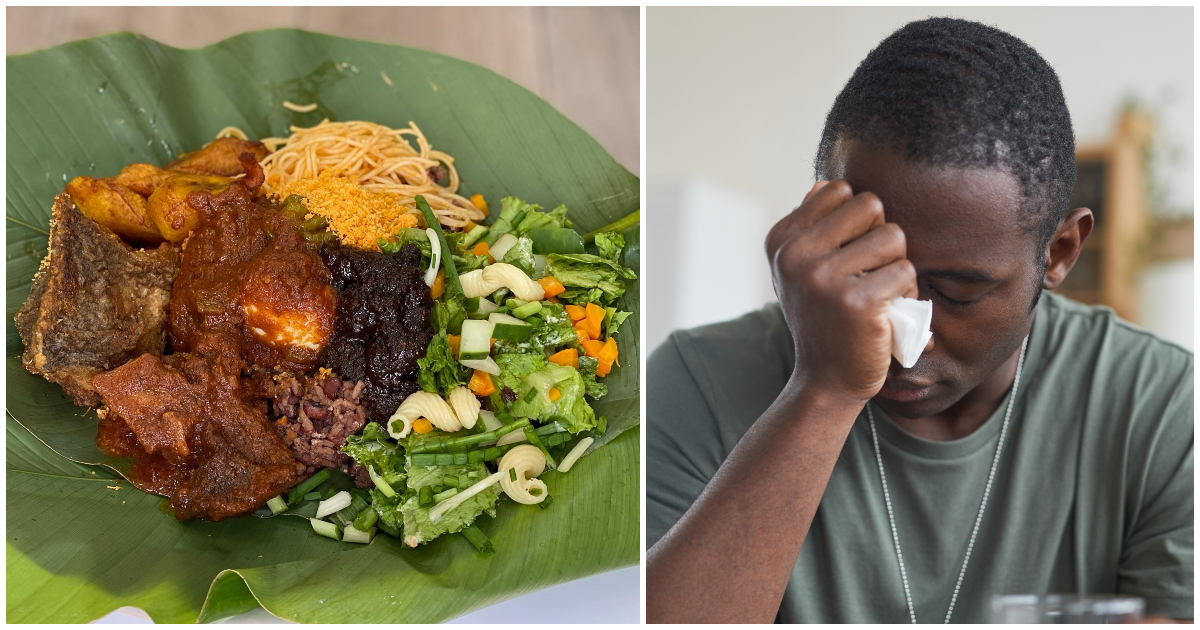 Young man opens up about his waakye being snatched from him