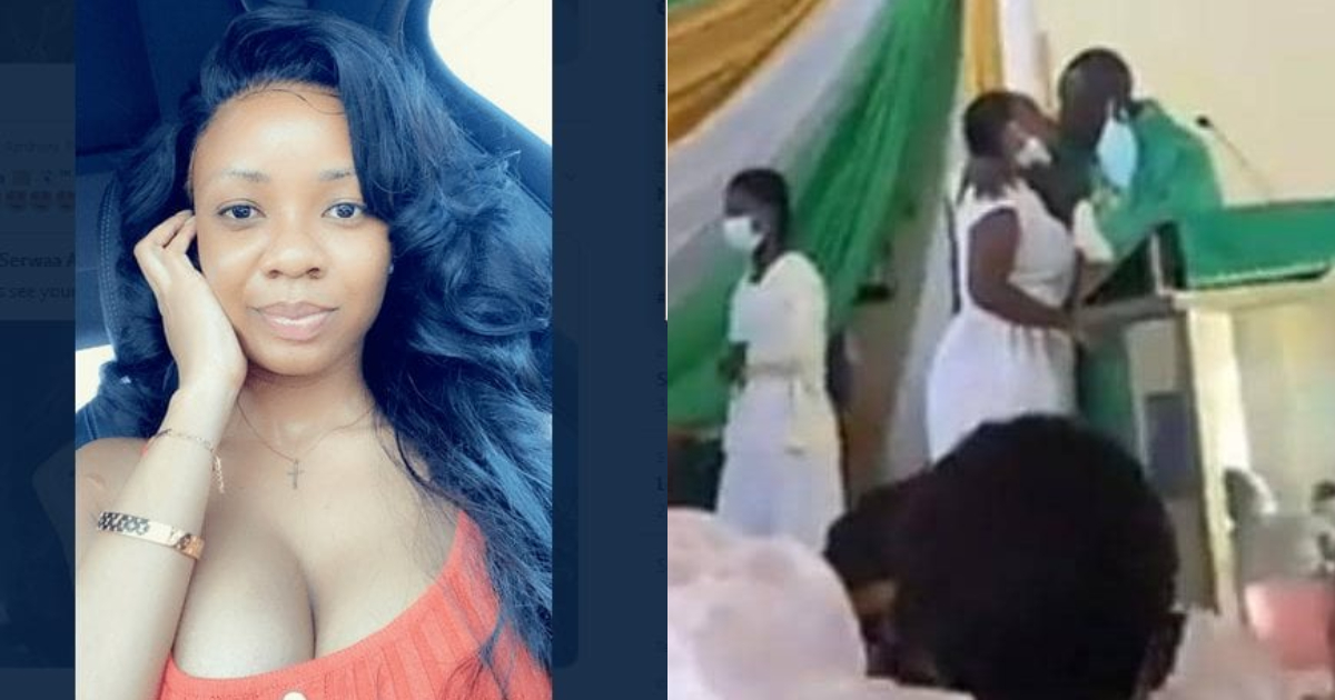 Ei - Serwaa Amihere 'screams' as she reacts to video of priest kissing students in viral video