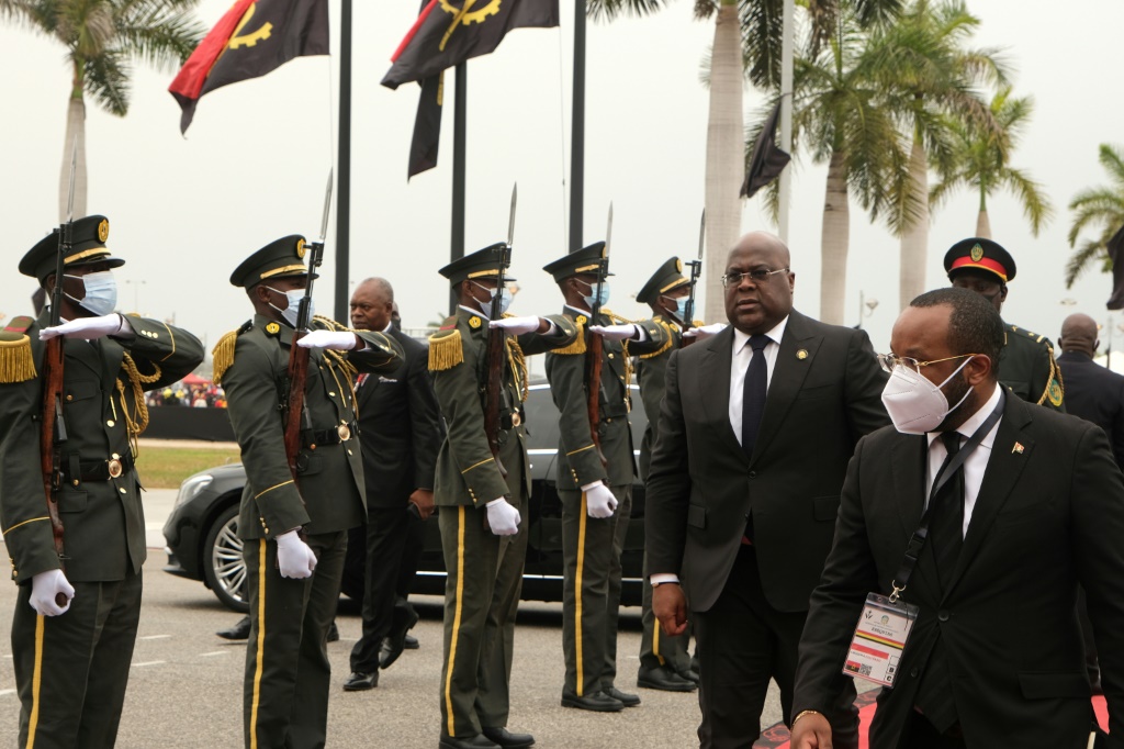 Dignitaries including the Democratic Republic of Congo's President Felix Tshisekedi attended the funeral