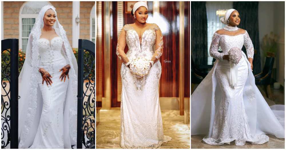 Ghana Wedding Dresses: 8 Exquisite White Wedding Gowns With Unique Details For Northern Brides In 2023