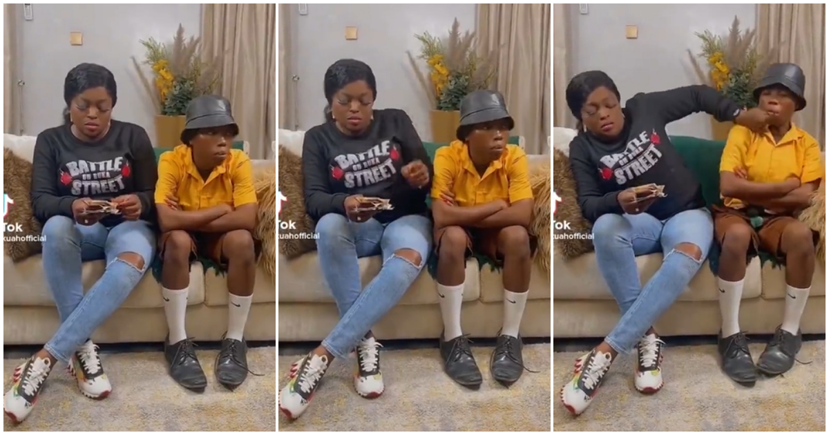 Erkuah Official and Nigeria's Jenifa make hilarious Tiktok videos, Ghanaians show excitement