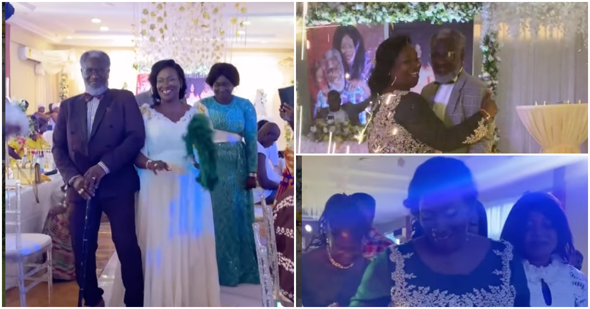Ebony's parents: Starboy Kwarteng and Beatrice Oppong Marthin rock classy outfits for their 35th wedding anniversary party
