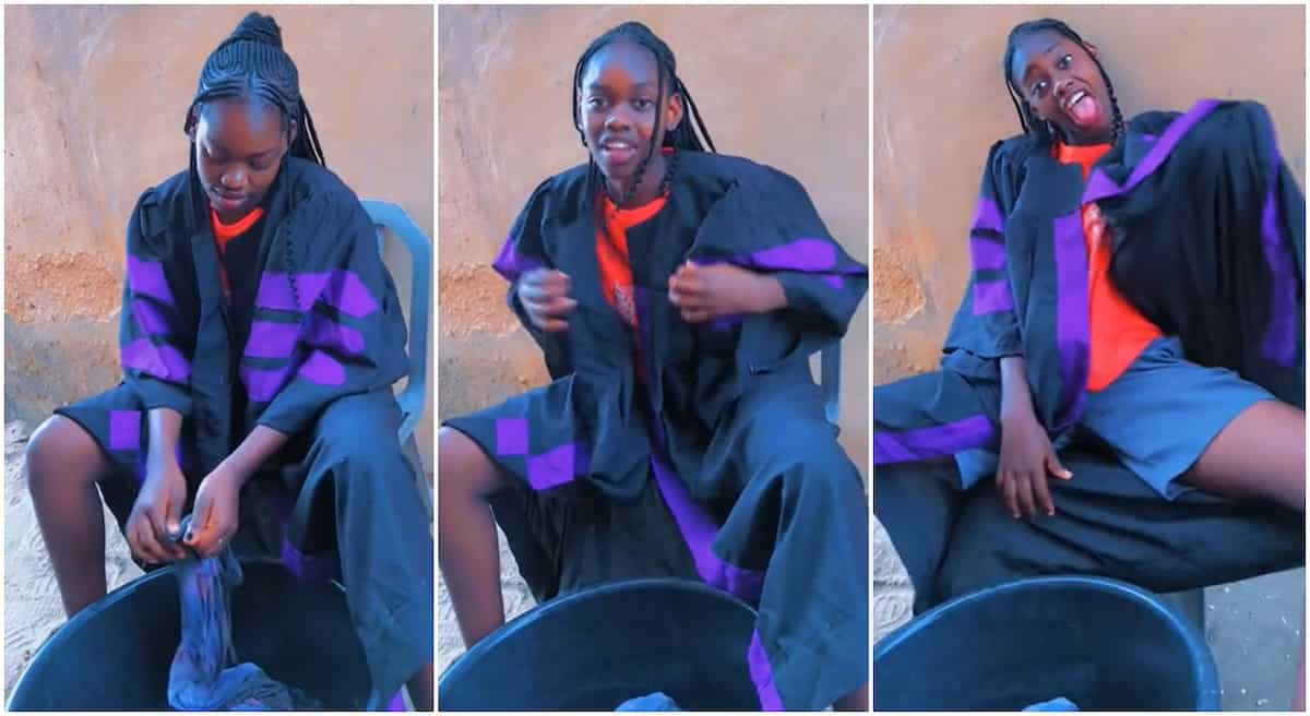 "I paid 10k for it": 1st year student refuses to return matriculation gown after ceremony, flaunts it in video