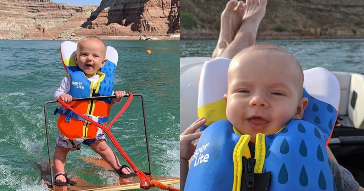 6-month-old baby becomes internet sensation after going waterskiing