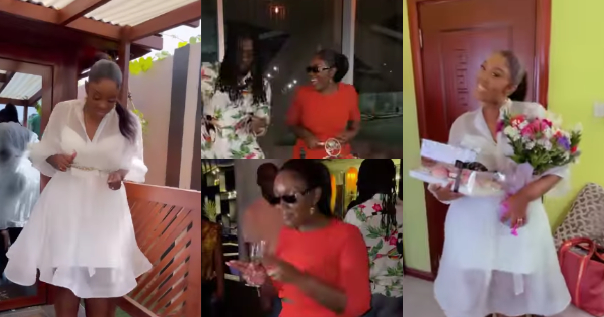 Stonebwoy's wife drops b'day video; shows dance moves while jamming to hubby's song