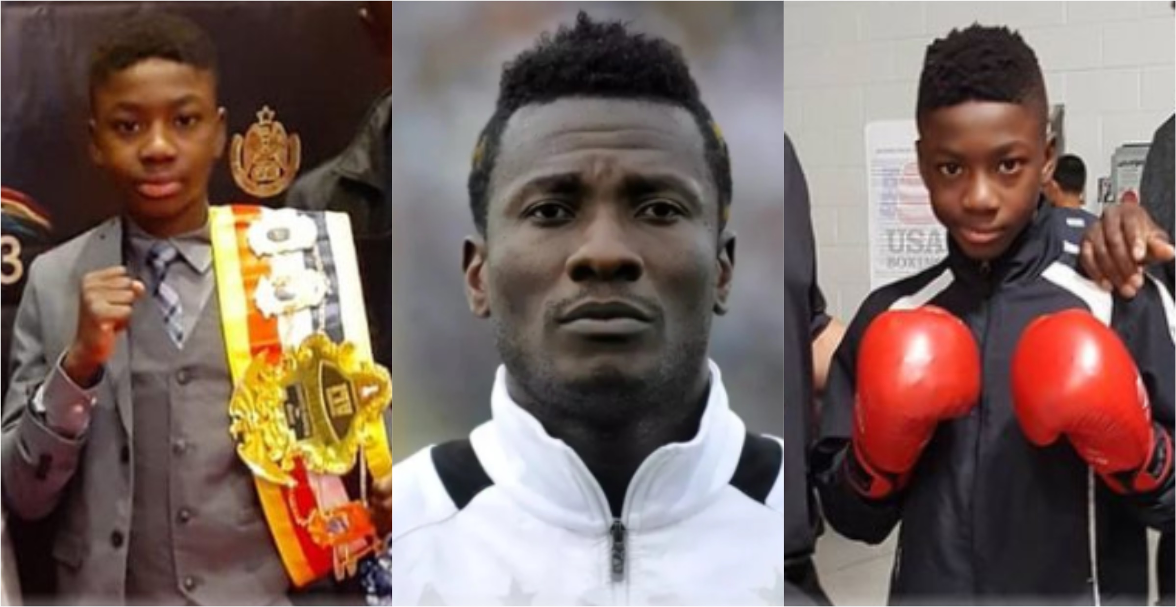 Asamoah Gyan gifts 13-year-old Ghanaian boxer over GHC40K ahead of his fight in the US