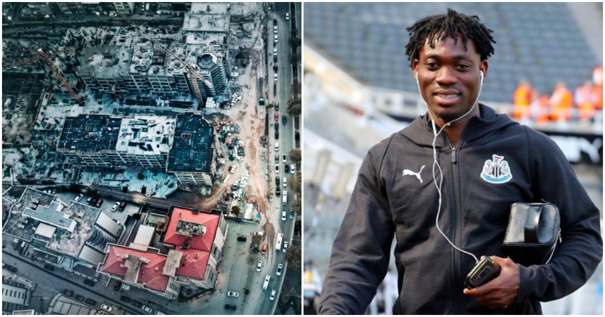 Ghanaian midfielder Christian Atsu trapped under debris after massive earthquake in Turkey.