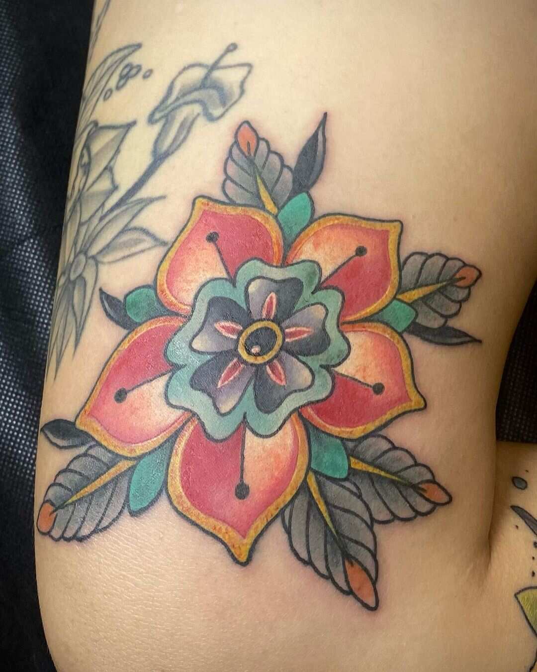 Watercolour Sunflower tattoo