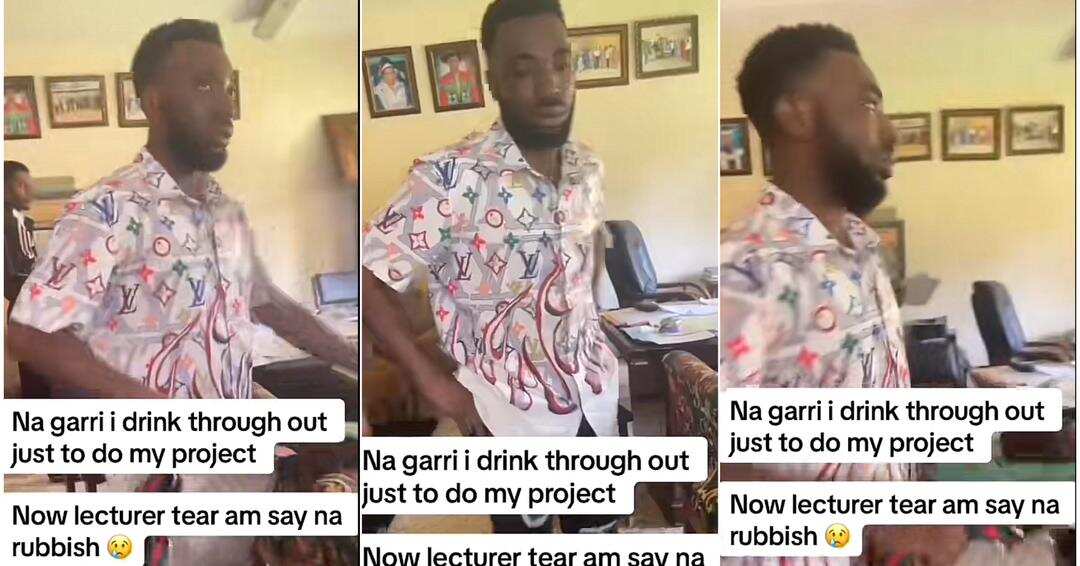 Man cries out as supervisor trashes project work
