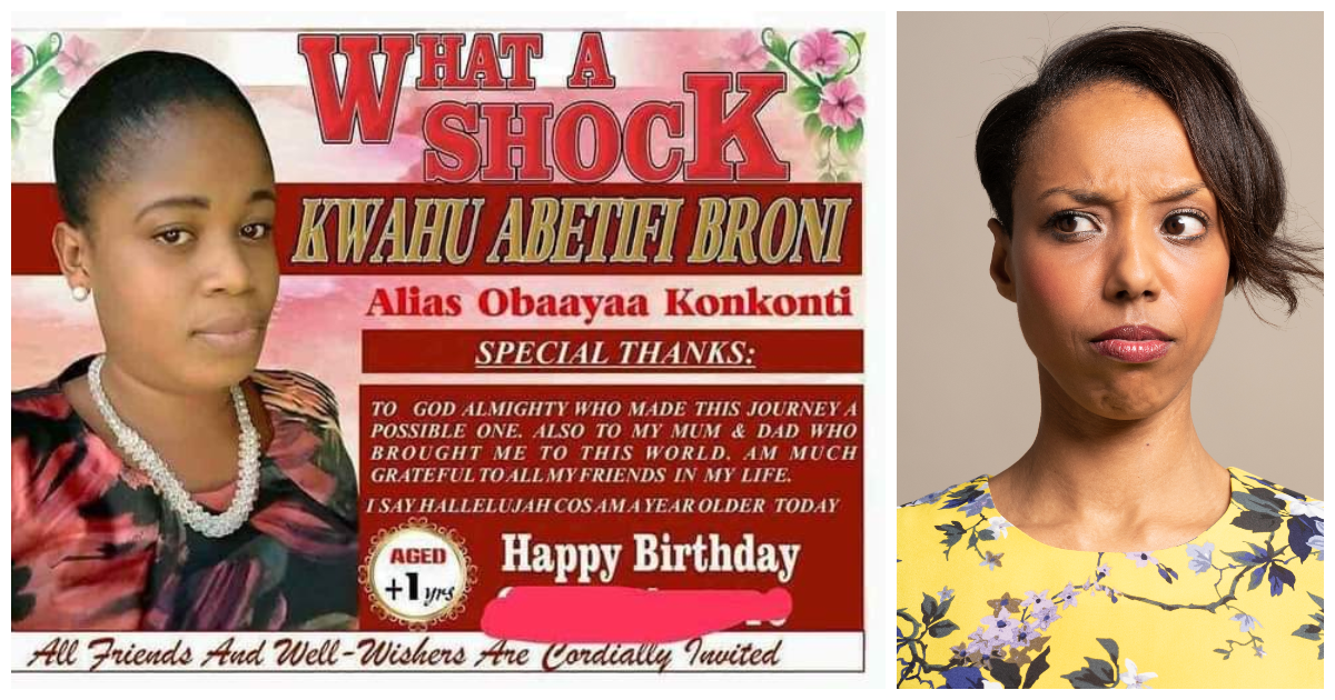 Ghanaian lady's birthday card design causes stir online