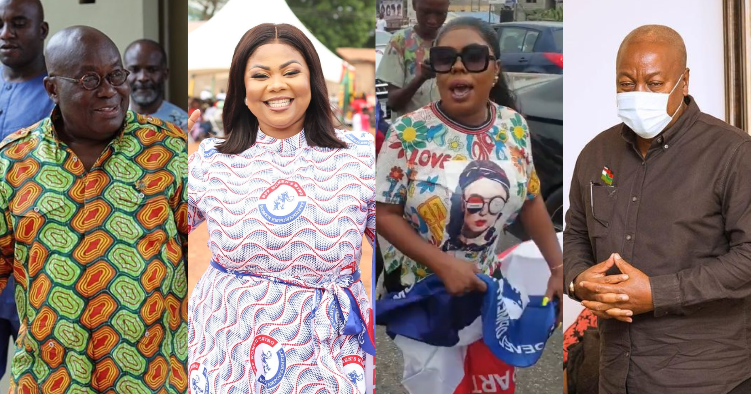 Akufo-Addo vs Mahama: Ghanaian celebs who have switched from NDC to NPP