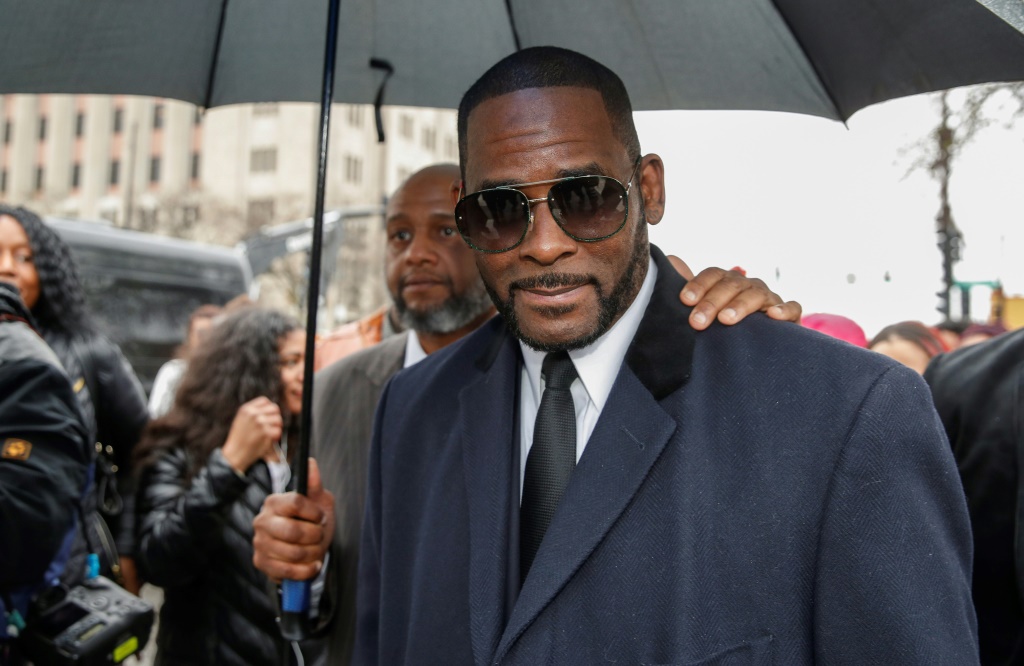 Disgraced R&B singer R. Kelly, seen here in a 2019 file photo, was found guilty of child pornography charges