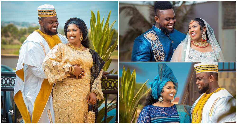 Interracial Marriage: Ghanaian Groom Marries A Beautiful Malaysian Bride Rocking Stunning Lace Gowns