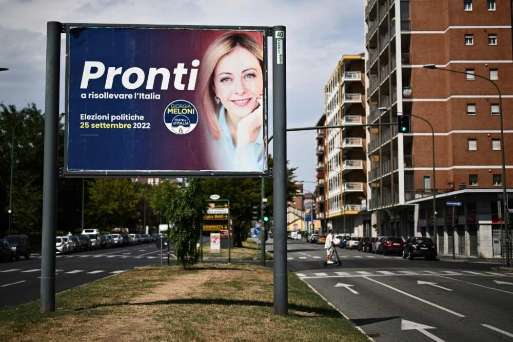 Giorgia Meloni is leading opinion polls ahead of Italy's September 25, 2022 elections