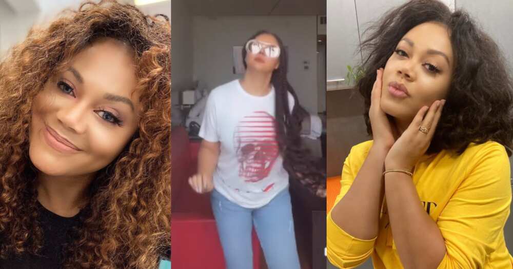 Nadia Buari Turns Sarkodie with Video Dancing and Rapping like Musician
