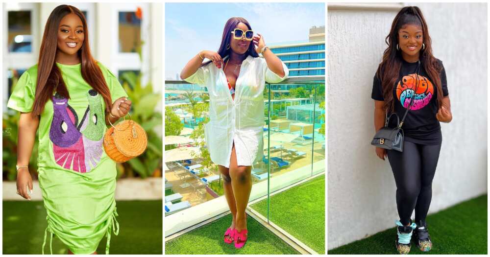 Ghanaian actress Jackie Appiah is real style as she grabs headlines with every outfit she posts on social media.