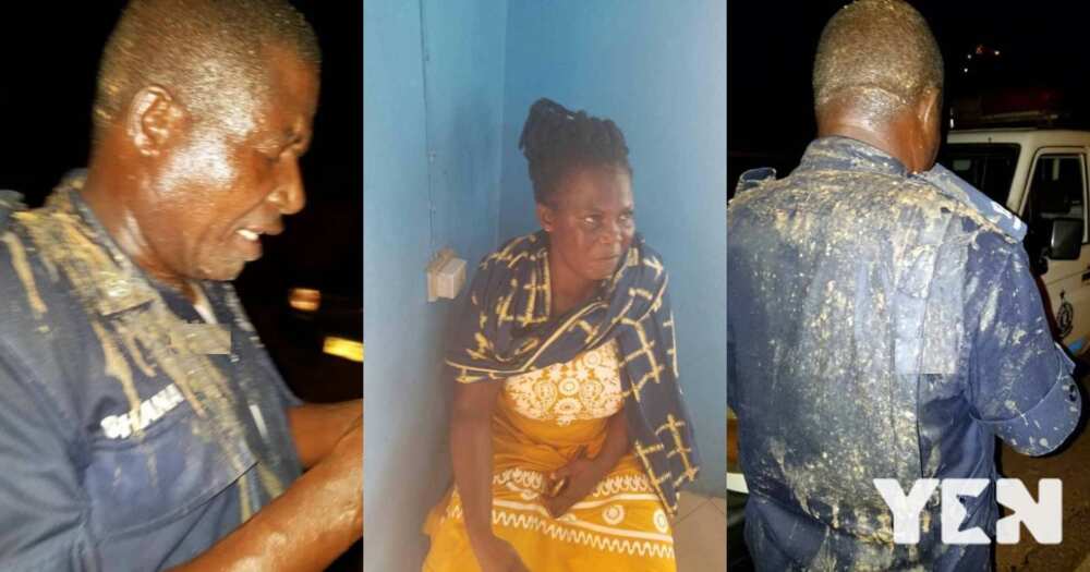 Woman who poured hot palm nut soup on police officer arrested (photo)