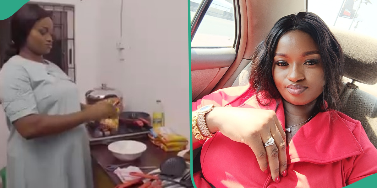 New video of Mummy Zee cooking Indomie noodles for her husband causes uproar