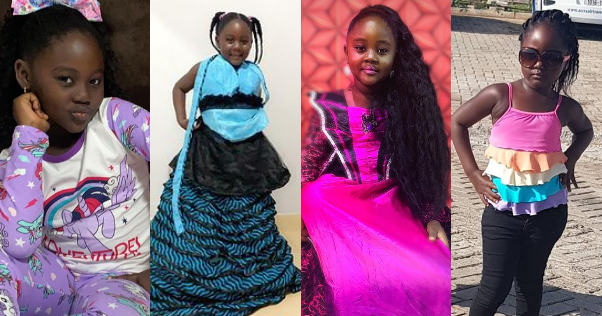 8 photos and videos of Odartey Lamptey’s first daughter Malaika proving she is a gorgeous, talented actress at 7