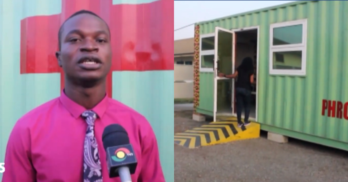 29-year-old Ghanaian turns containers into movable isolation centres for infected patients