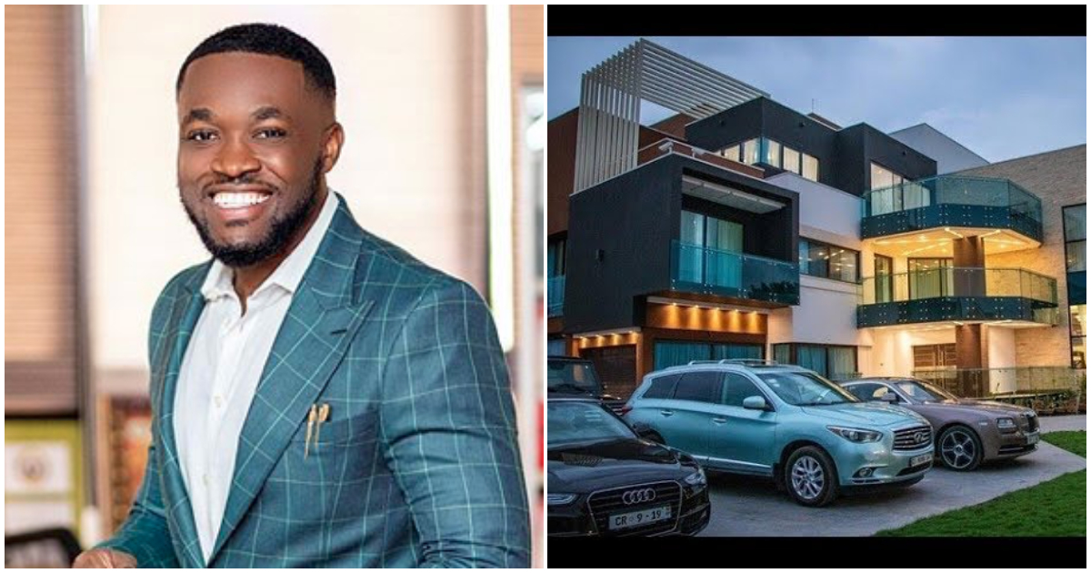 Kennedy Osei and his father's mansion