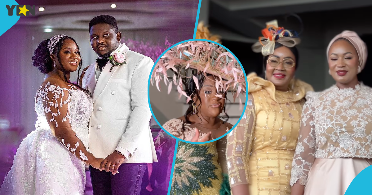 Ghanaian mum steals the spotlight with her stylish fascinator as Samira Bawumia and other dignitaries grace her daughter's lavish wedding