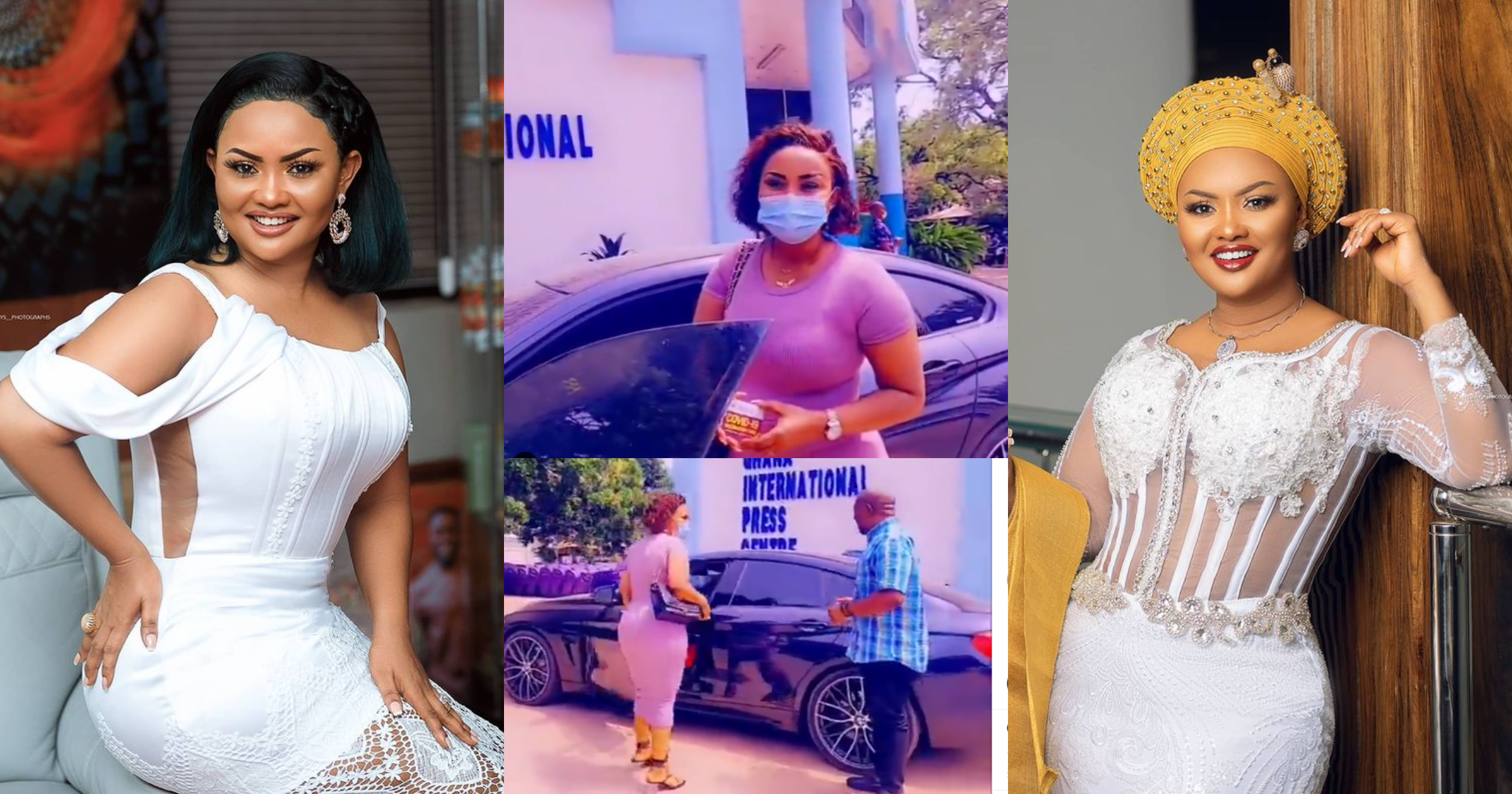 Nana Ama McBrown Flaunts Posh BMW In New Video As She Goes For COVID-19 Vaccine