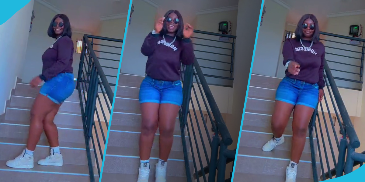 Felicia Osei turns heads in jeans shorts and a sweatshirt, TikTok fans gush over her