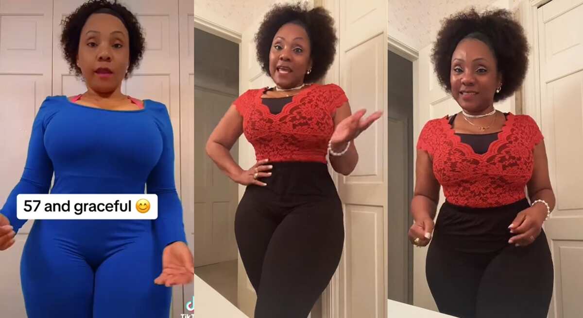 57-year-old woman blessed with good shape posts video on TikTok, people admire her: "You look sweet"
