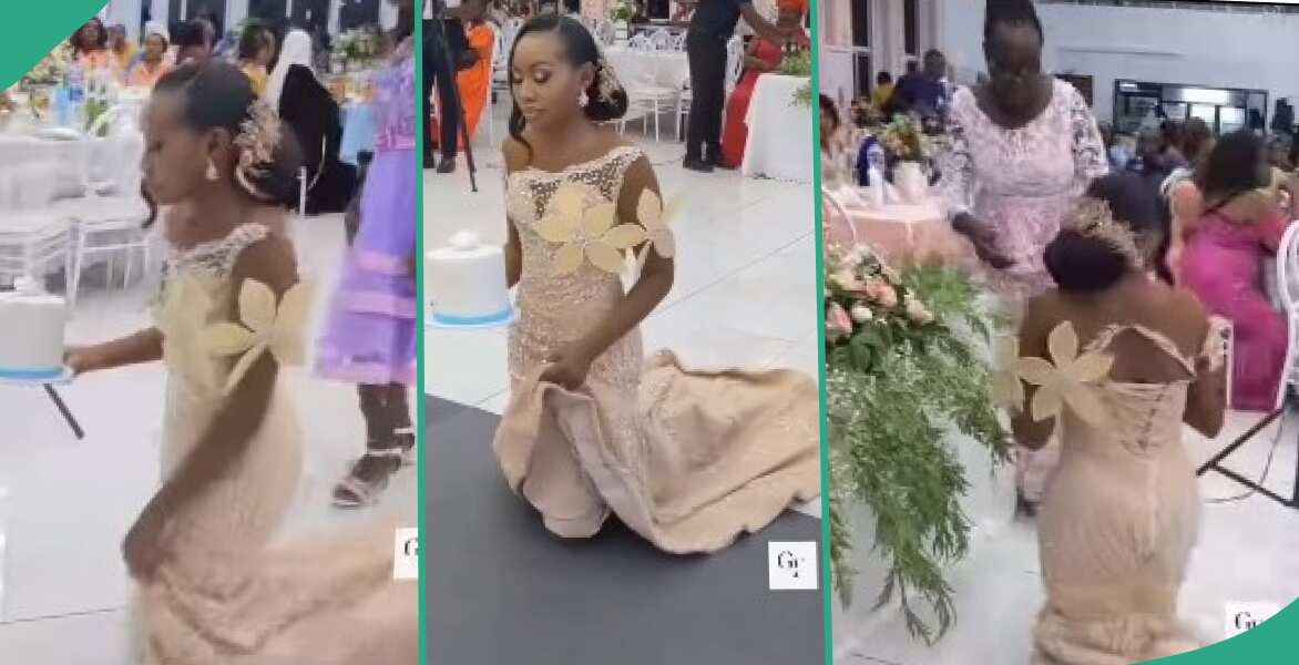 Video emerges as bride moves on knees to deliver cake to her pleased in-laws