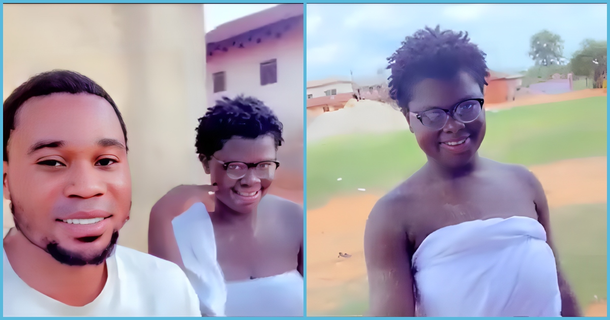 Ghanaian man deeply in love flaunts his fetish priestess girlfriend online, video causes stir
