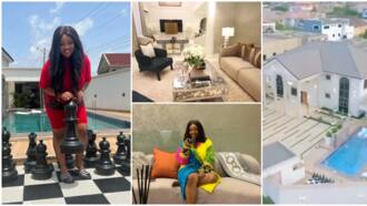 Videographer shows more intimate details of Jackie Appiah's Trassaco in new clip, fans say it's like a 5-star hotel
