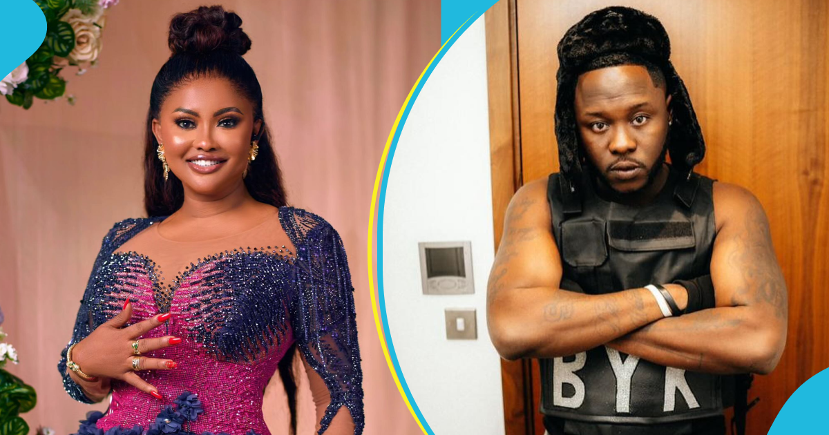 Medikal overjoyed as McBrown accepts request for him to cook jollof and chicken for her, video below